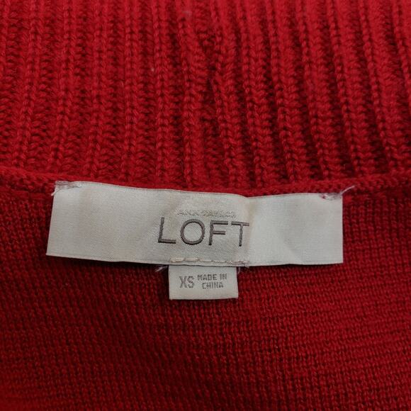 Loft Shawl Collar Merino Wool Blend Open Cardigan - Picture 8 of 10